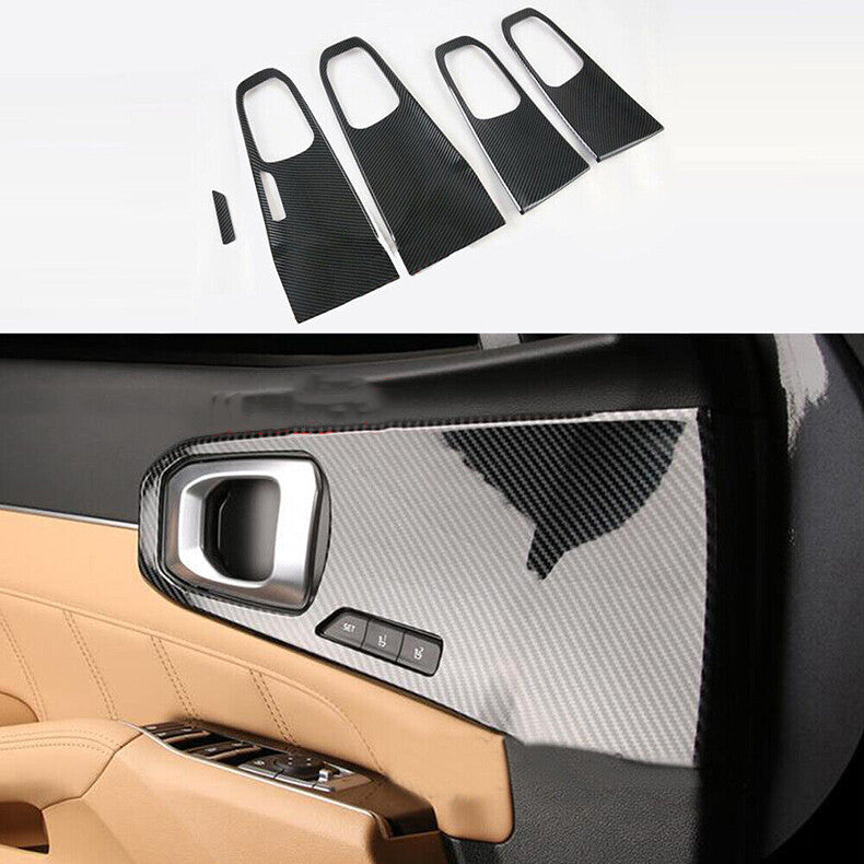 for Kia Sorento 2021-2023 Carbon Fiber Interior Door Handle Bowl Cover Trim
