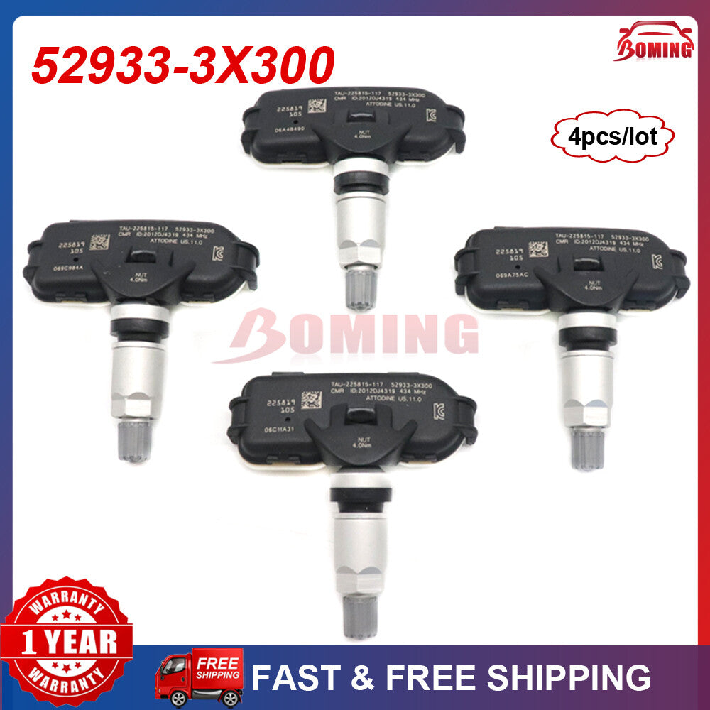 4-pack 52933-3X300 TPMS tire pressure sensors for Hyundai for Elantra HD MD 434MHz