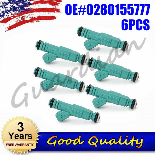 6 fuel injectors 0280155777 new for Holden Commodore VY VX VU Retro condition in excellent condition VN VL