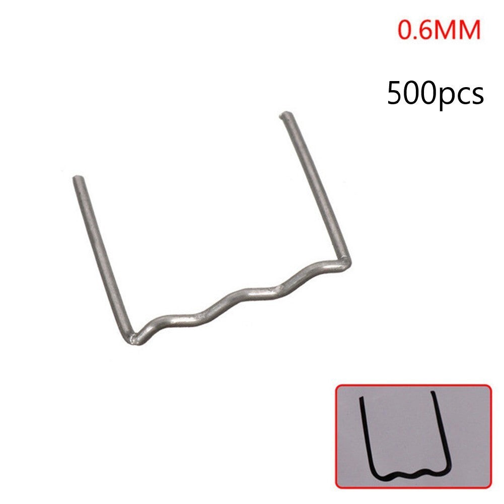 500PCS 0.6mm Flat Hot Stapler Staple For Car Bumper Plastic Welder Repair-Kit