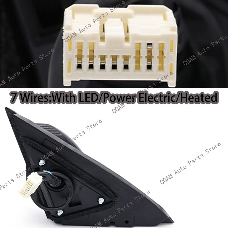 2 pieces for Honda ACCORD CM4 CM5 2003-2007 automatic side mirror adjustment and heating.