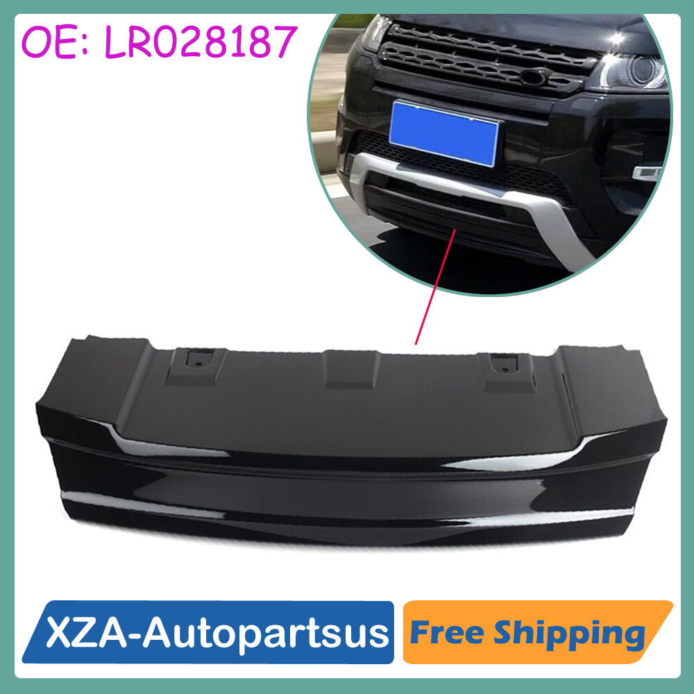 Front Bumper Cover Glossy Black Skid Plate For 2010-2015 for Range Rover Evoque