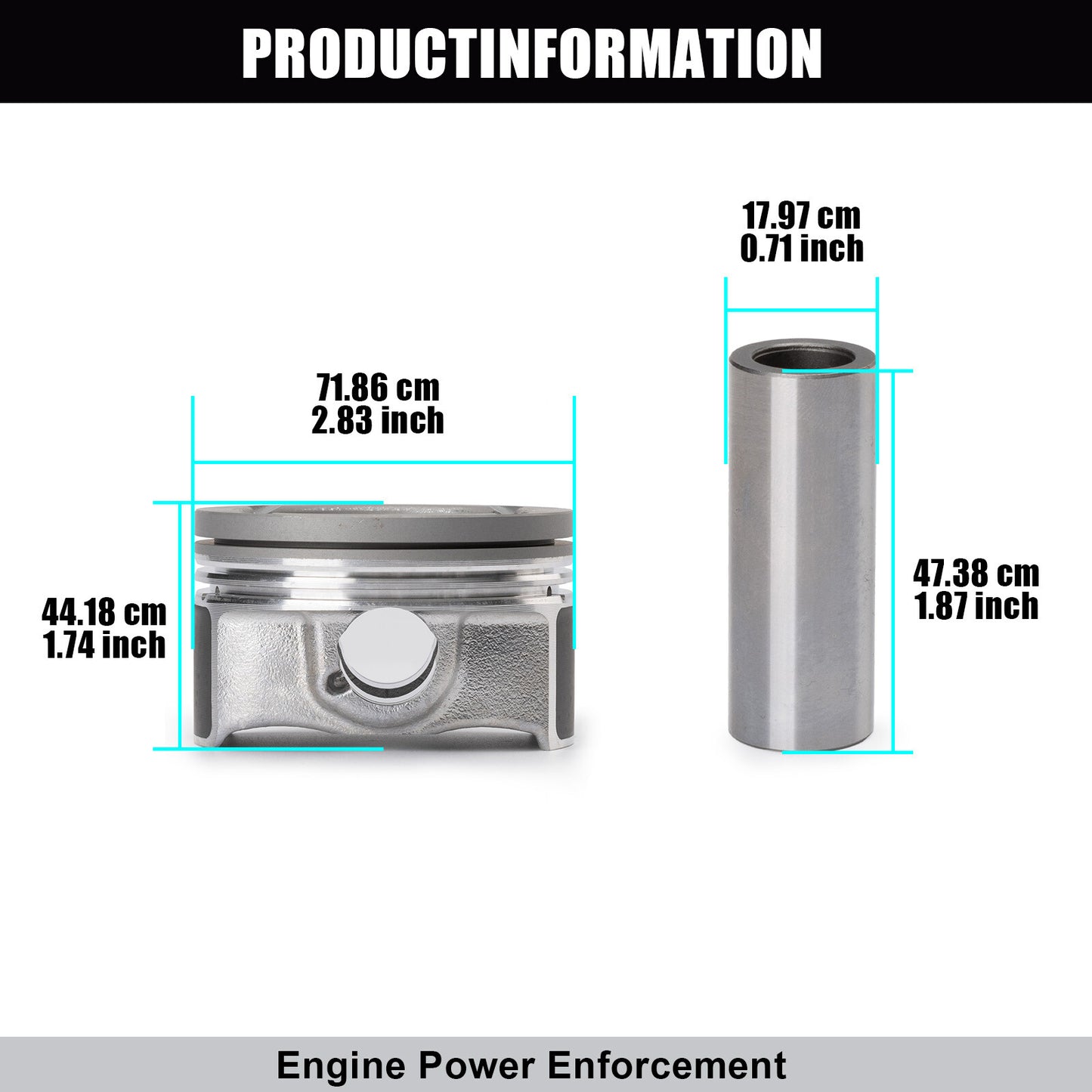 4x Pistons Rings Kit 25198520 for Chevy for Cruze Sonic Trax Encore 1.4L 2011-2021