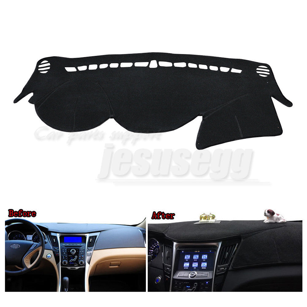 For 11-14 for Hyundai Sonata LHD Interior Sun Shade Visor Pad Dashboard Cover Mat