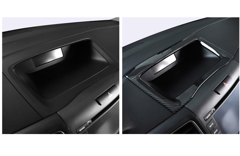Middle Console Navigation Panel Trim Fit for Honda CRV CR-V 2012-16 Carbon Fiber