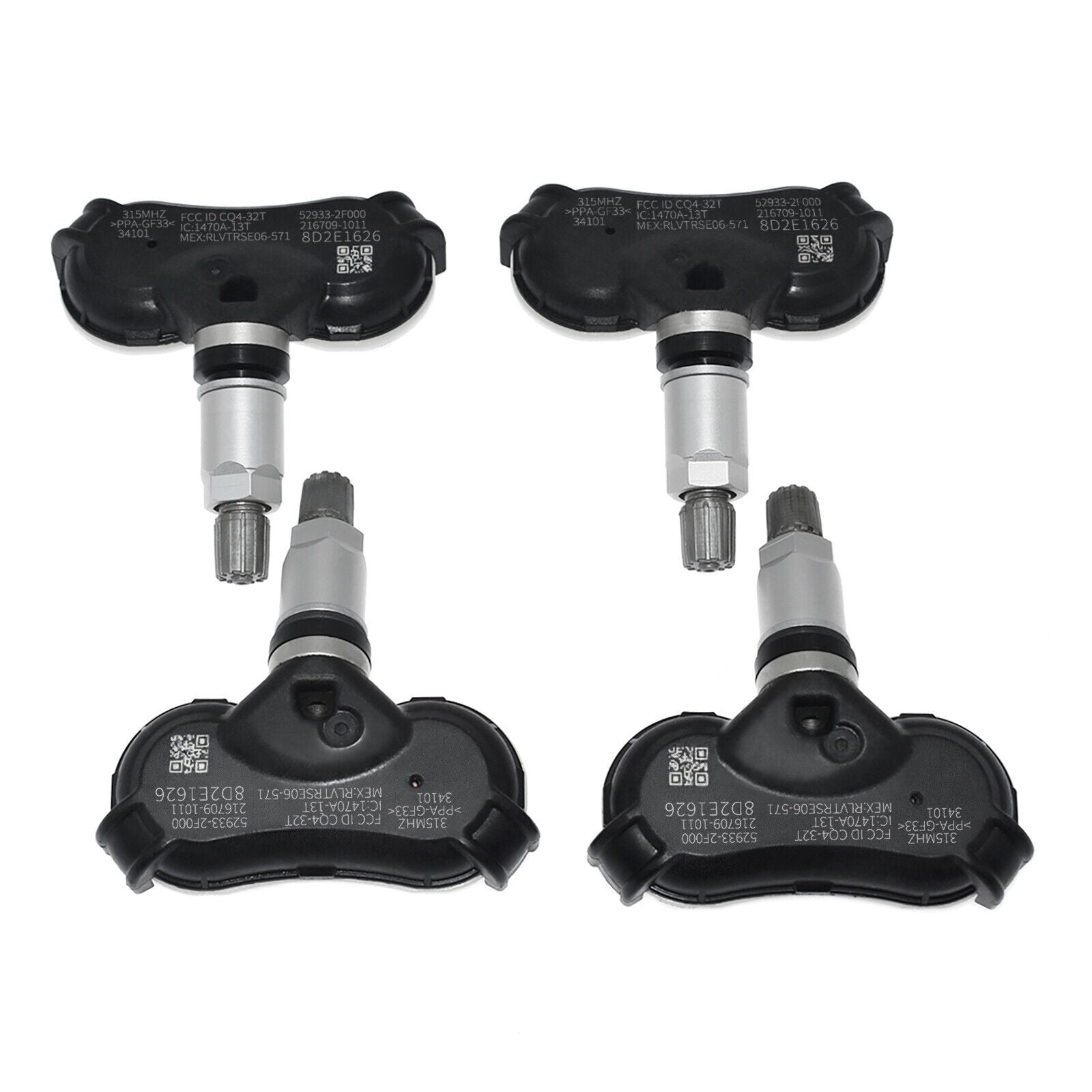 4x Tire Pressure Sensor 315 MHz ?for Hyundai Kona for Genesis Sonata for Kia Rio Spectra