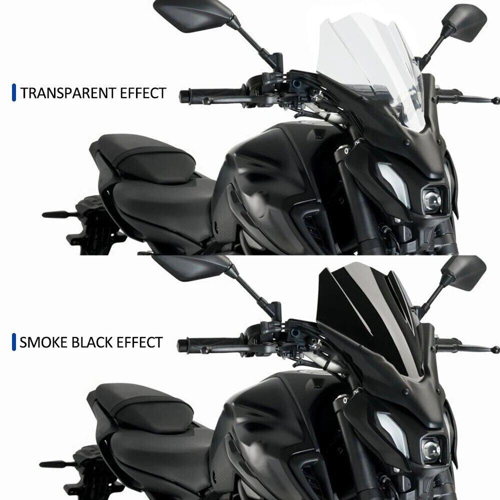 New for YAMAHA MT-07 2021- Dirt Bike Wind Windshield Deflector Screen Protector