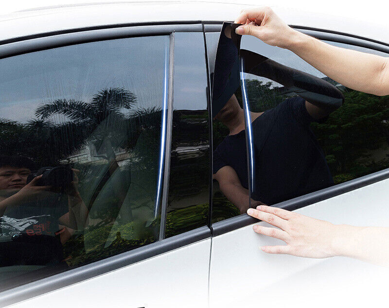 Piano Black Pillar Posts Door Window Molding Strip Trims for Honda HR-V 16-2022