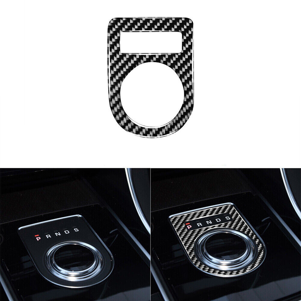 Carbon Fiber Gear Shift Panel Inner Frame Trim for Jaguar F-PACE XE XF 2016-2020