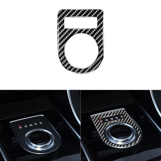 Carbon Fiber Gear Shift Panel Inner Frame Trim for Jaguar F-PACE XE XF 2016-2020