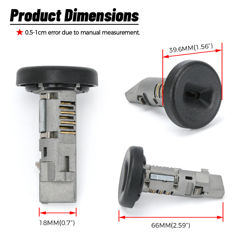 Ignition Lock Cylinder w/ Chip 3 Keys Programmed For GM for Chevy Express 15919460