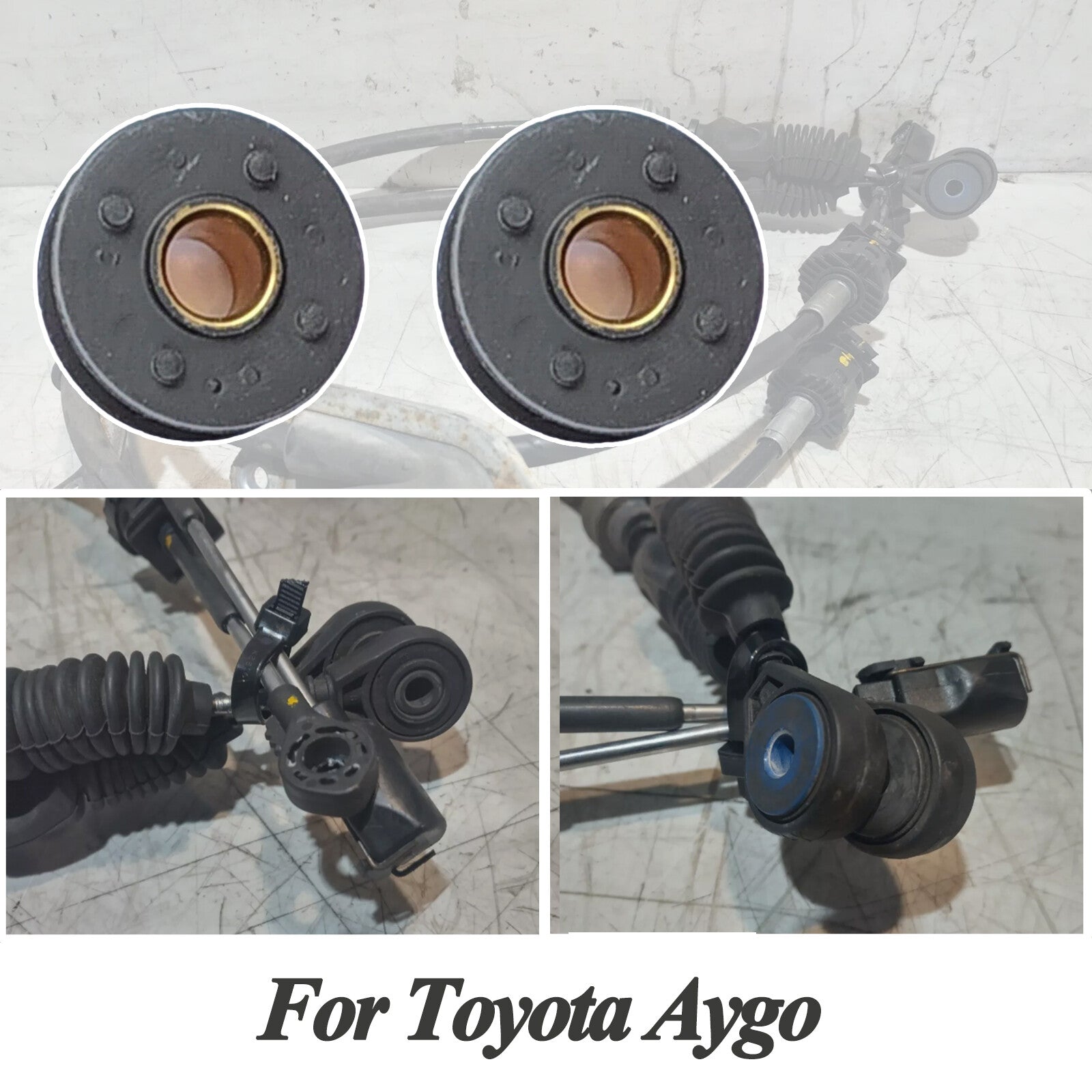 2PC for Toyota Aygo Manual Gearbox Shift Cable Linkage Bushing Grommet 2005-2014