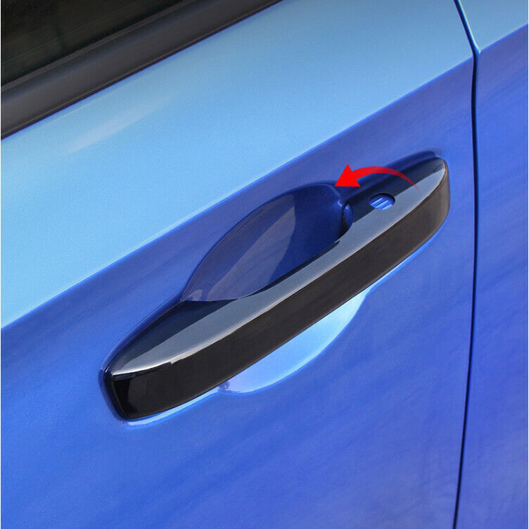 4PCS for Honda for Civic 2022-24 Bright black Moulding Side Door Handles Cover Trim