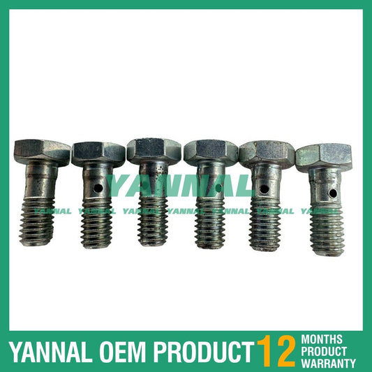6 injector return pipe screws for Komatsu 6D102 compressor engine