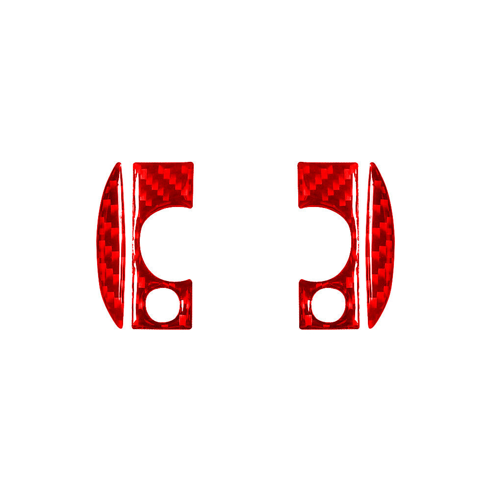 Red Carbon Fiber Rear Console Inner Frame Trim For Silverado/tahoe/ for sierra 07-14