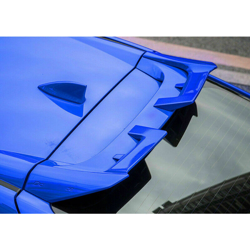 Blue Painted Roof Spoiler Tail Lip Wing Bar for Honda for Civic Hatchback 2016-2021