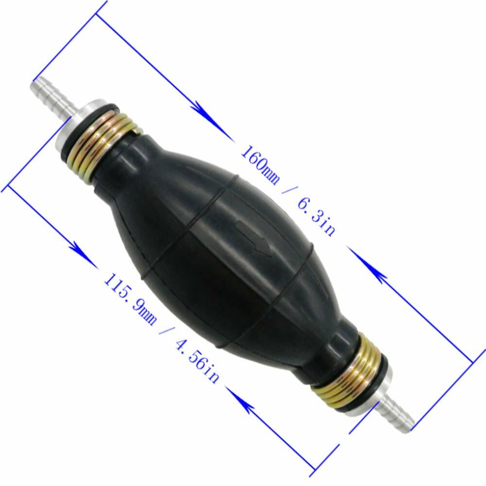Hand Pinch Fuel Pump Hand-actuated 6mm Liquid Transfer For Gas Petrol Diesel Car