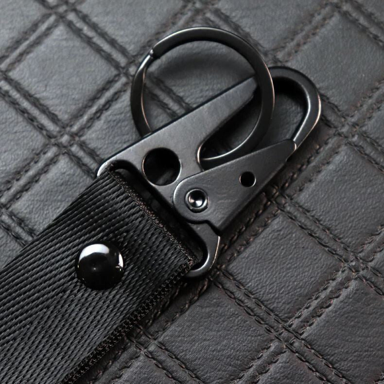Car keychain/key ring, black and silver horseshoe buckle accessories for Audi for A5