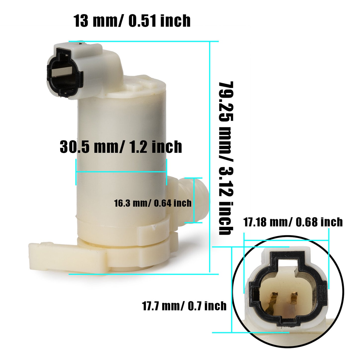 1x for Nissan Patrol GU Y61 1998-2004 NEW Windscreen Washer Pump 28920-3Z000 AU