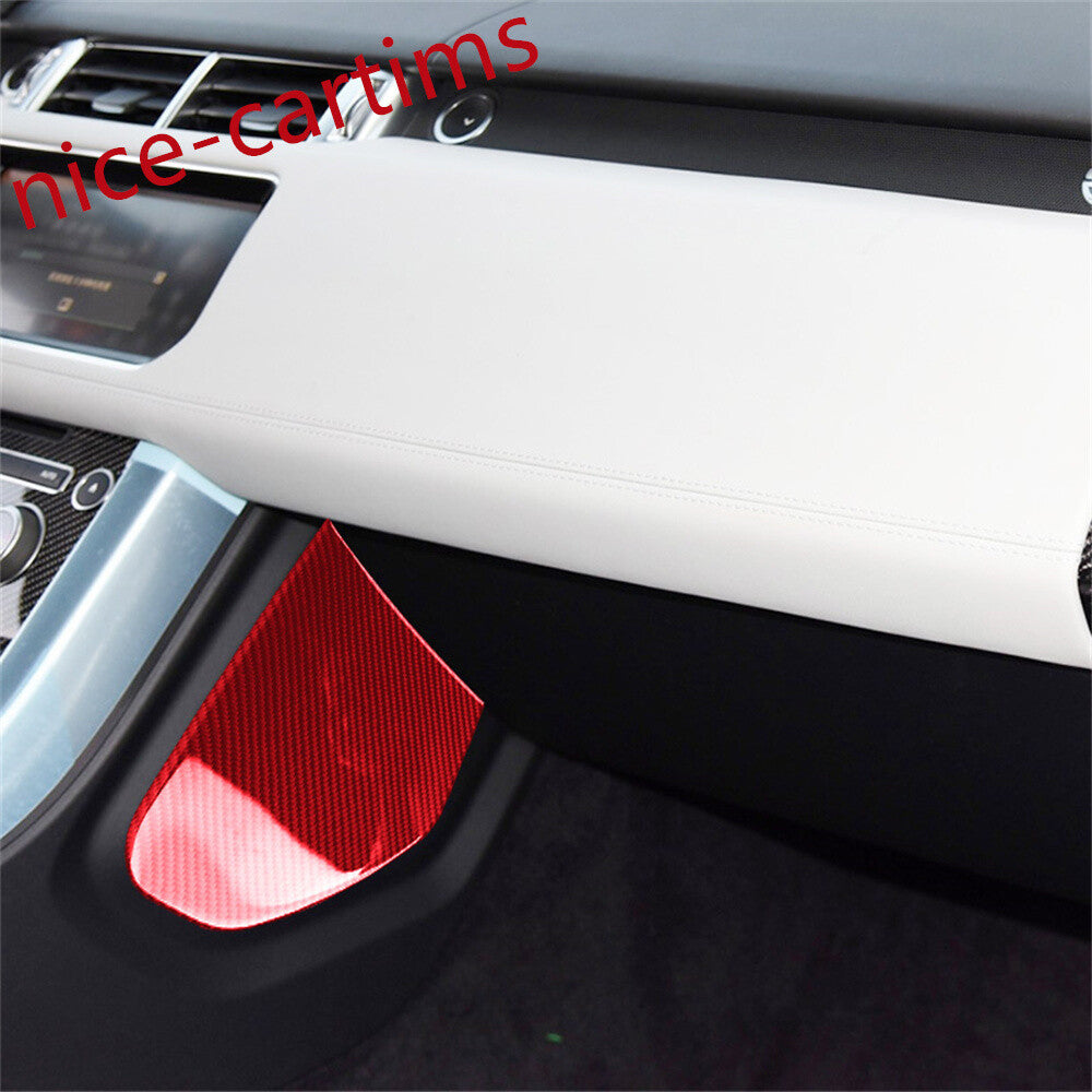 Red Carbon Fiber Center Console Side Panel Trim For LR for Range Rover Sport 2014-17