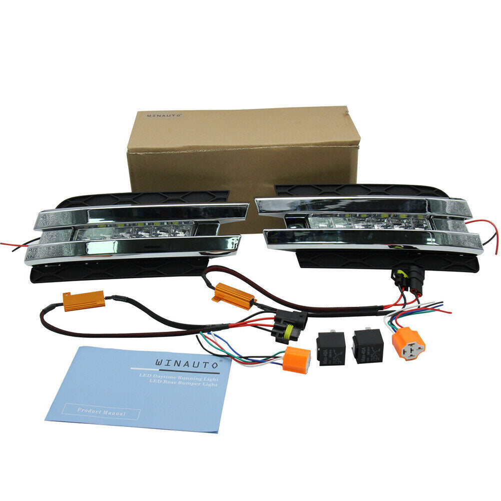 2X LED Daytime Running for Mercedes-Benz X164 GL450 2007-2012 Fog Light Lamp