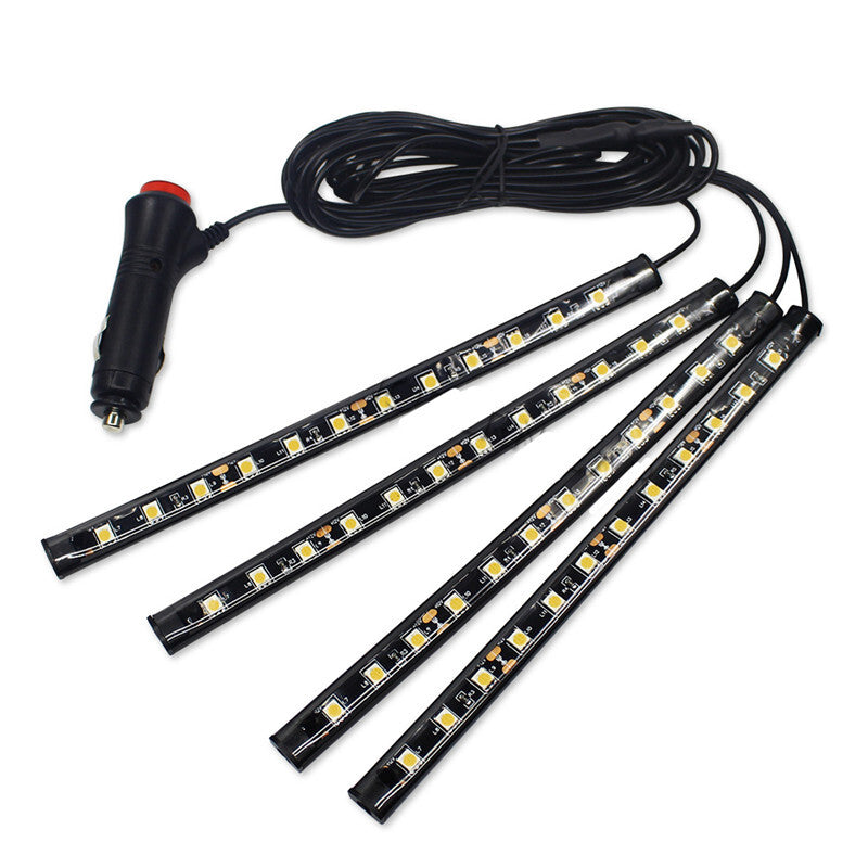 Car Suv Red 12 LED Footwell Interior Floor Decorative Atmosphere Light Neon Lamp