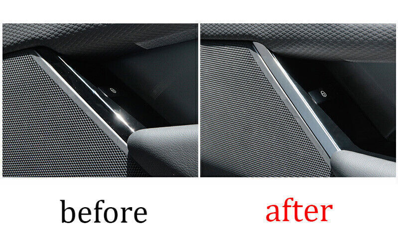 for Range Rover Velar 2018-23 Matt Silver Inner Door Speaker Sound Side Strip 4X