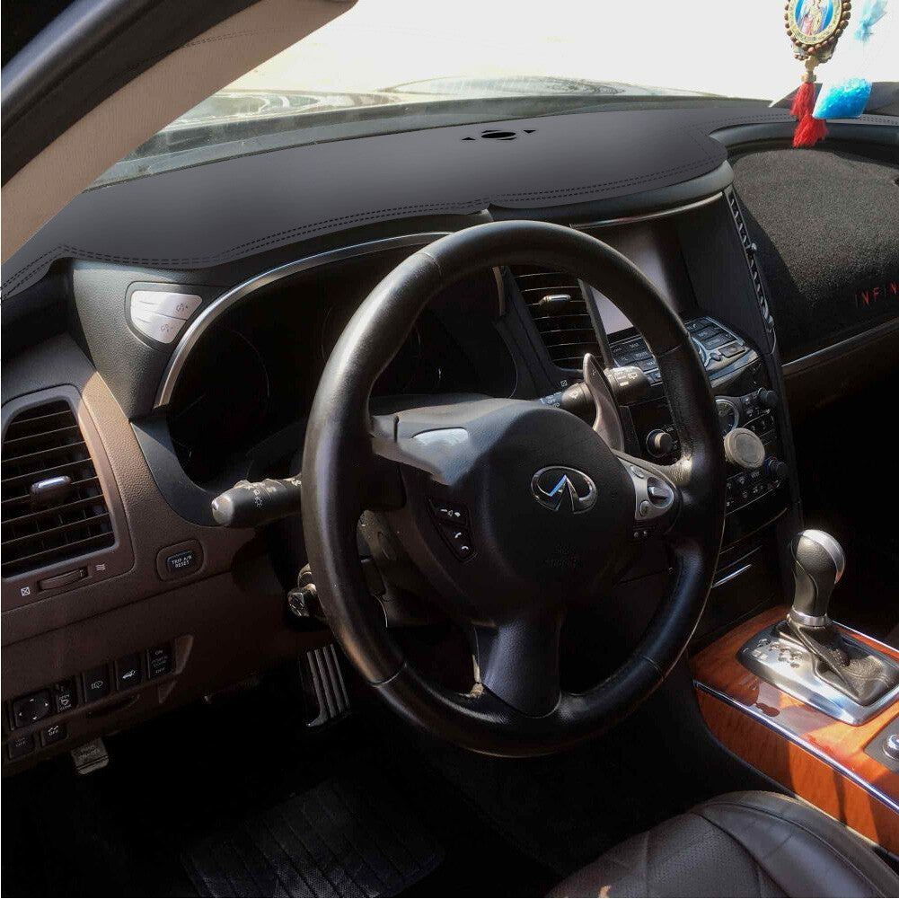 Leather Dash Mat Non-Slip Dashboard Dashmat Cover for Infiniti FX35 FX45 FX50