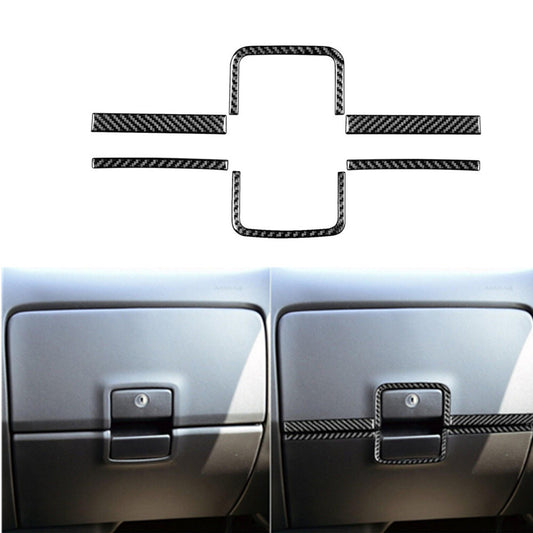 Carbon Fiber Upper Glove Box Accent Cover Trim For Silverado for GMC for SIERRA 2014-18
