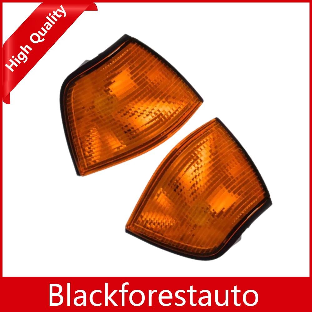 Fits For 3' E36 1992-2000 Front Left Right Side Corner Light Cover Yellow