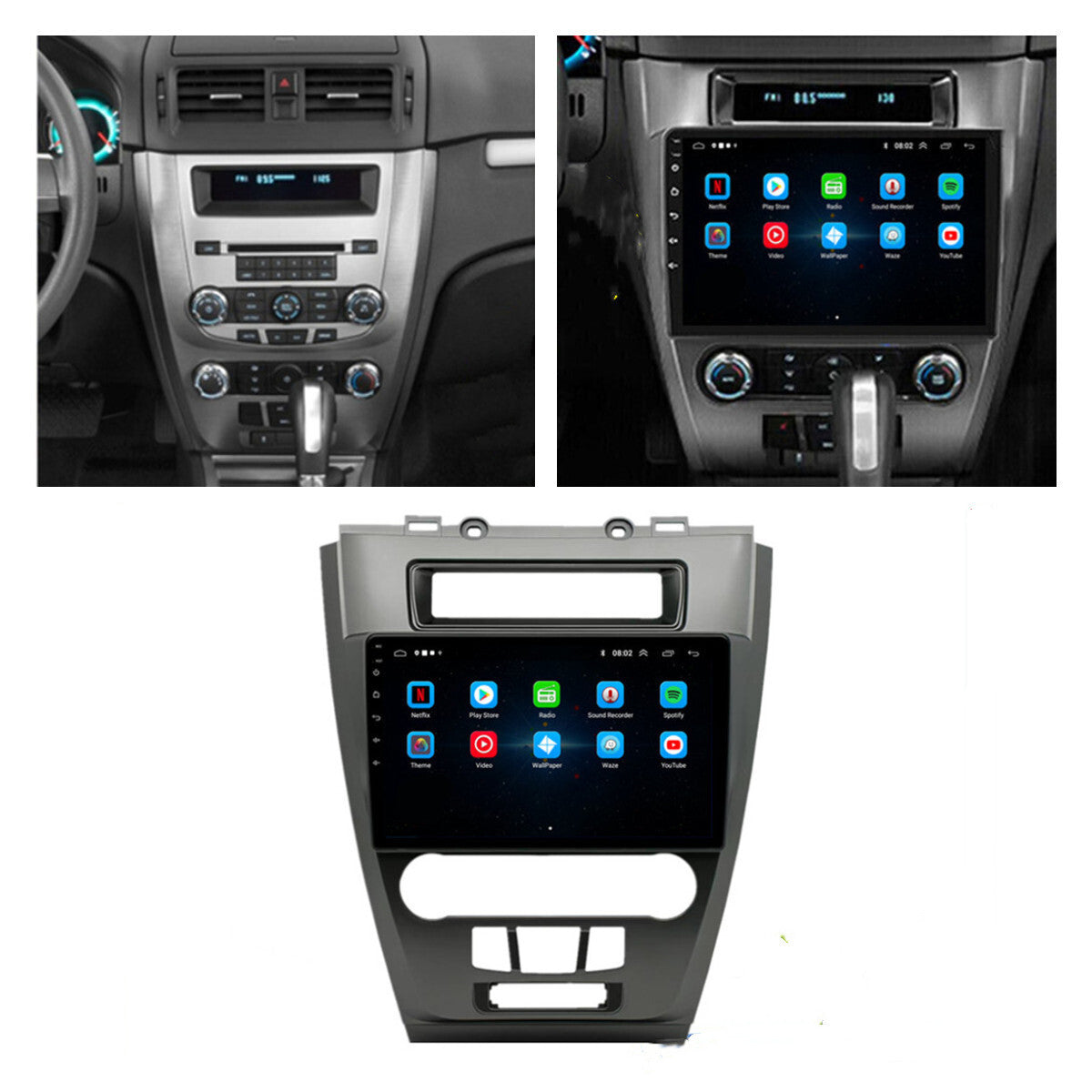 For 2010-2012 for Ford Fusion Android Radio Stereo GPS Navigation Wifi Player 10.1