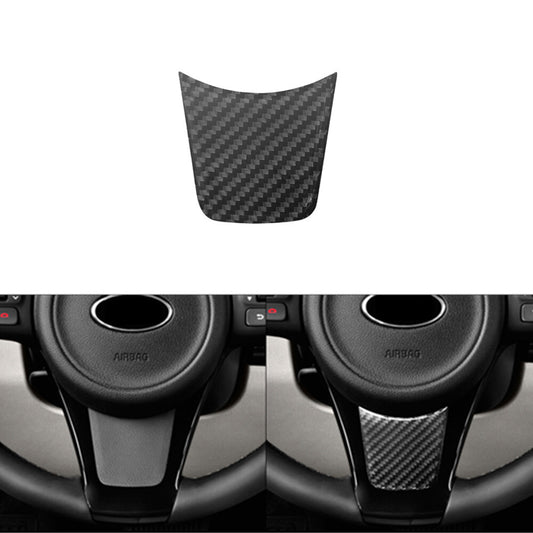 Carbon Fiber Interior Steering Wheel Chin Cover Trim for KIA Sedona 2015-2016