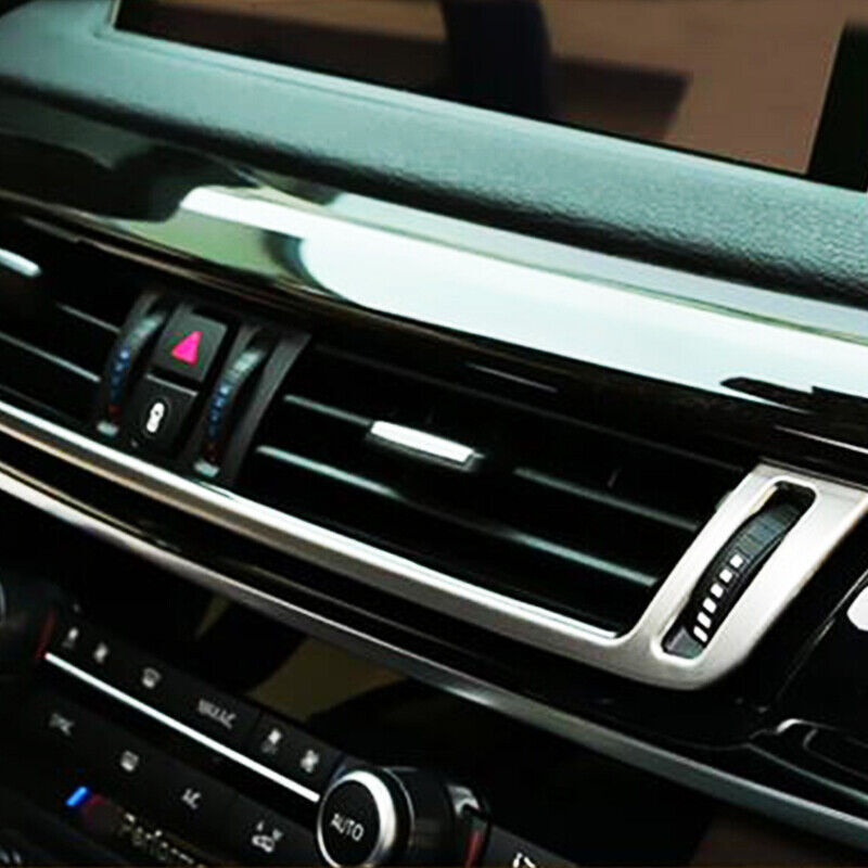 Interior trim cover for center air vent socket in car, suitable for BMW X5, X6, F15, F16 (2014-2018).