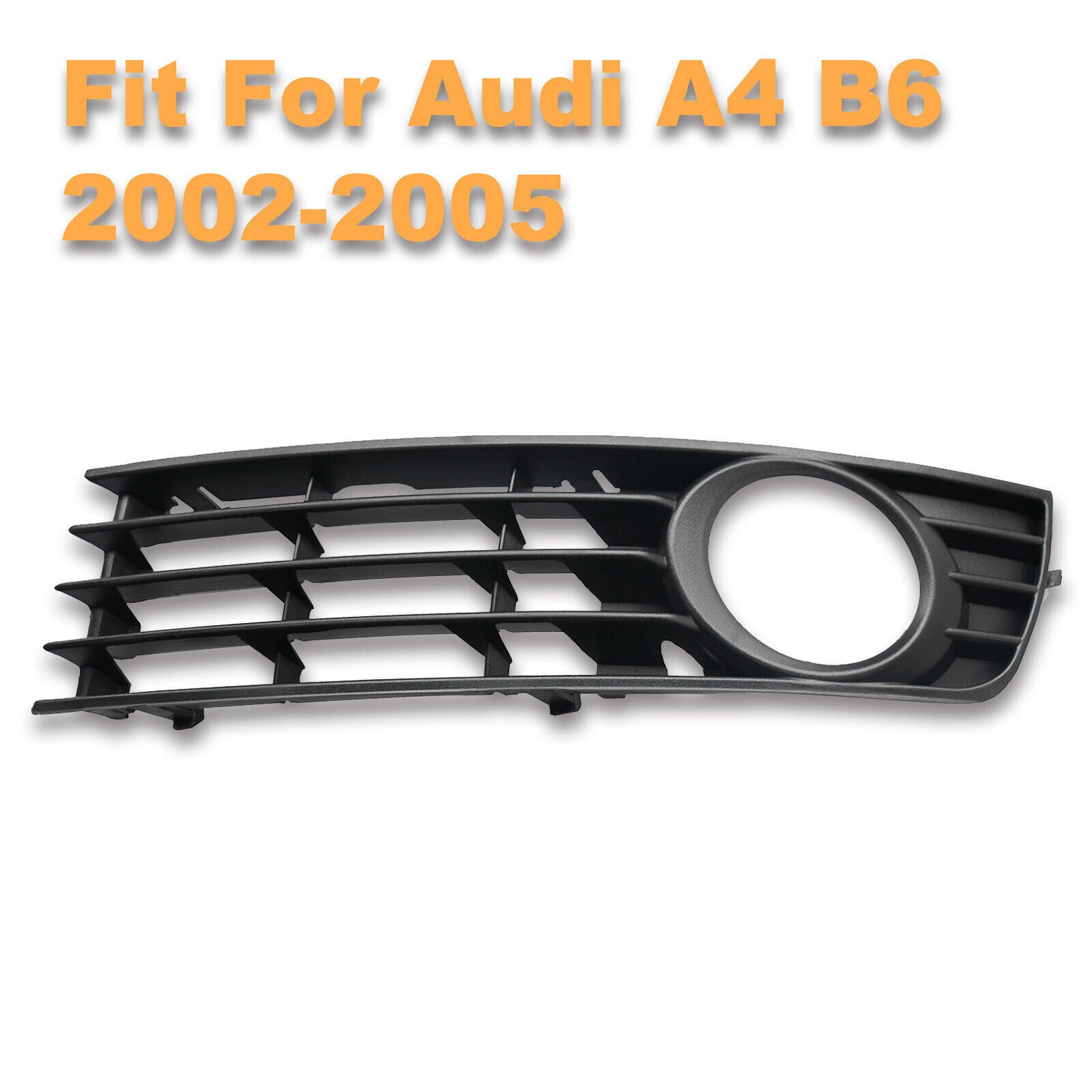 Left Front Bumper Lower Grille Fog Light Cover Bezel for Audi A4 B6 2002-2005