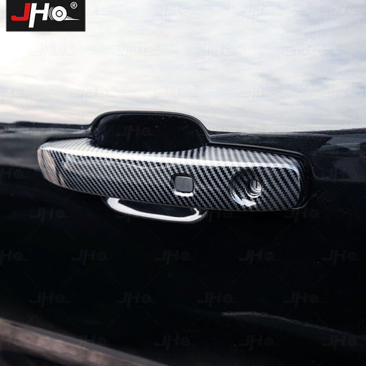 Car Door Handle Cover ABS Carbon Fiber for Ford Ranger 2023 2024 Exterior Parts