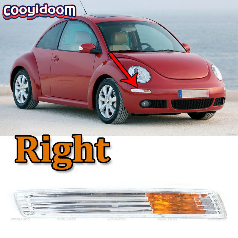 for VW Beetle 2006-2010 Right Front Daytime Running Lamp Bumper Turn Signal Lamp