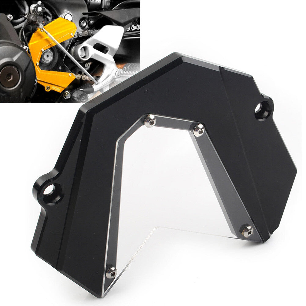 Black Sprocket Cover Chain Guard Fit for Yamaha MT-09 FZ09 2013-20 Tracer 900 15-20