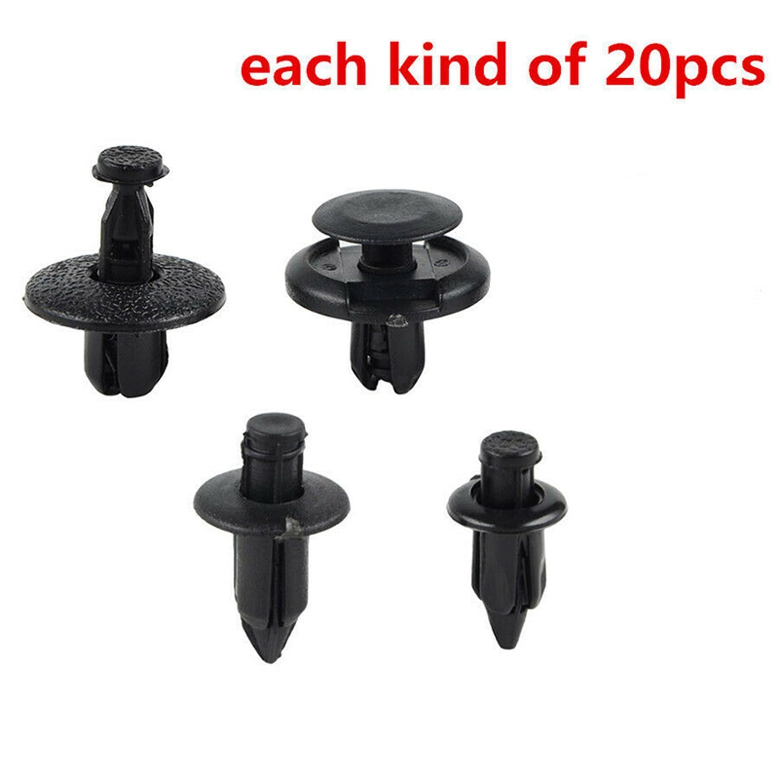 80Pcs Universal Motorcycle ATV Nylon Fairing Bodywork Rivets Pin Kit Set