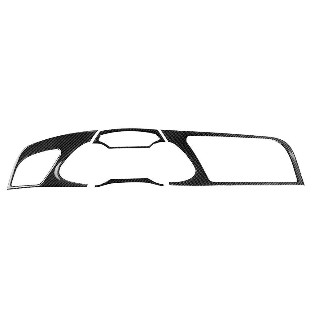4 Pcs Interior Inner Console Dashboard Panel Trim Set for Audi A4 B8 2009-2016