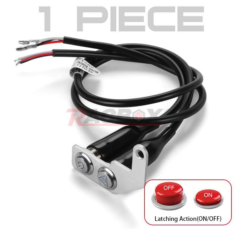Motorcycle Handlebar light On Off Switch Button Bike ATV Headlight Fog Spot Kit