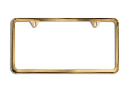 1 piece of car license plate frame cover cap rear boot trunk gold suitable for VW