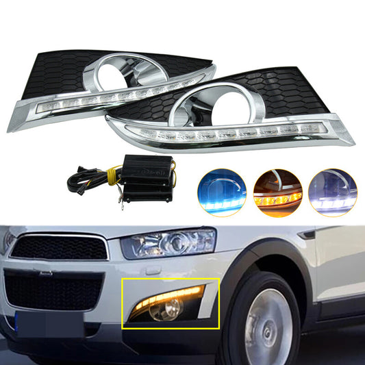 LED DRL Daytime Running Light with foglamp hole for Chevrolet Captiva 2011-2015