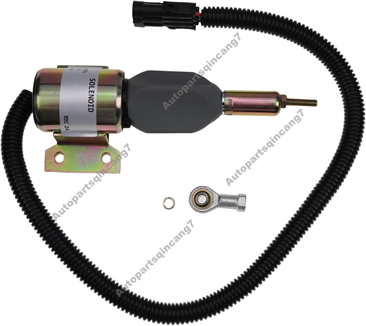 24V Fuel Shutoff Solenoid 3935432 SA-4892-24 for Engine 6B5.9 6BT5.9