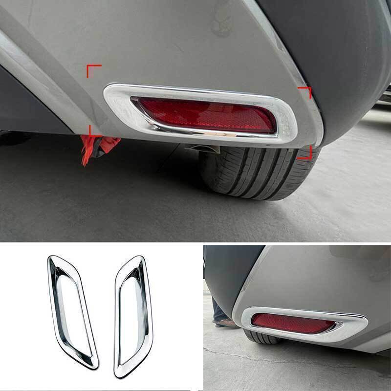 2X Chrome Rear Fog Light Lamp Frame Cover ABS for Lexus RX 350 350h 500h 2023-24