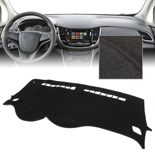 Dash Mat Dashboard Cover Dashmat for 2017 for Chevrolet Trax Polyester Black