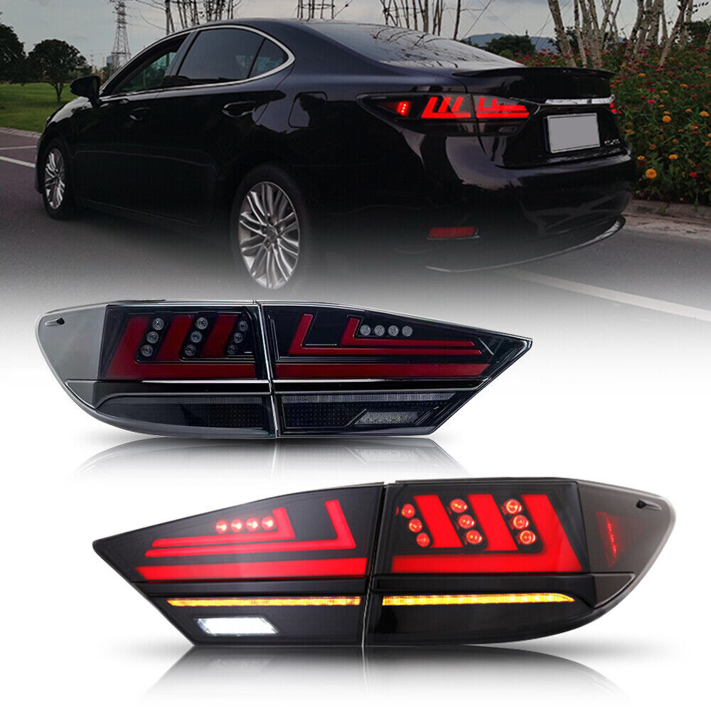 Smoked LED Tail Light Assembly for Lexus ES350 for ES 300h 2013-2018 Rear Lamps
