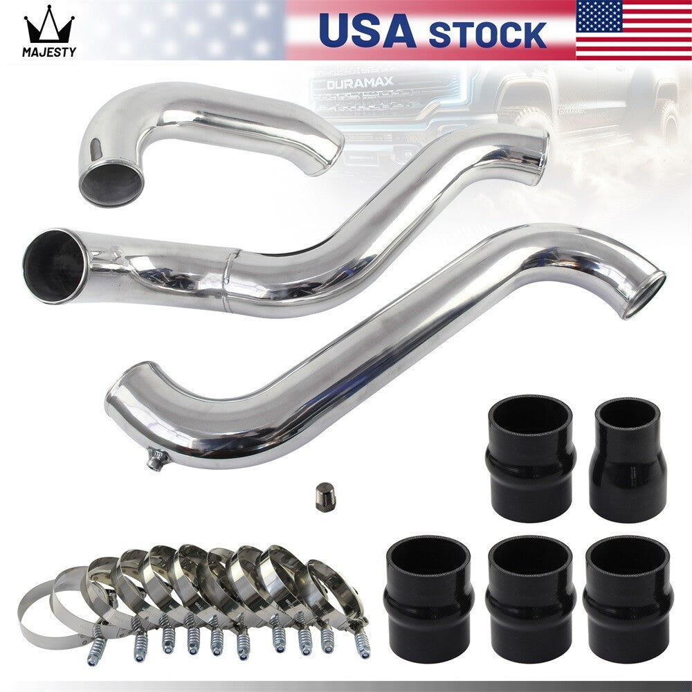 Intercooler Pipe Boot Kit For 2011-2016 for GMC for CHEVY 6.6 6.6L LML Duramax Silver