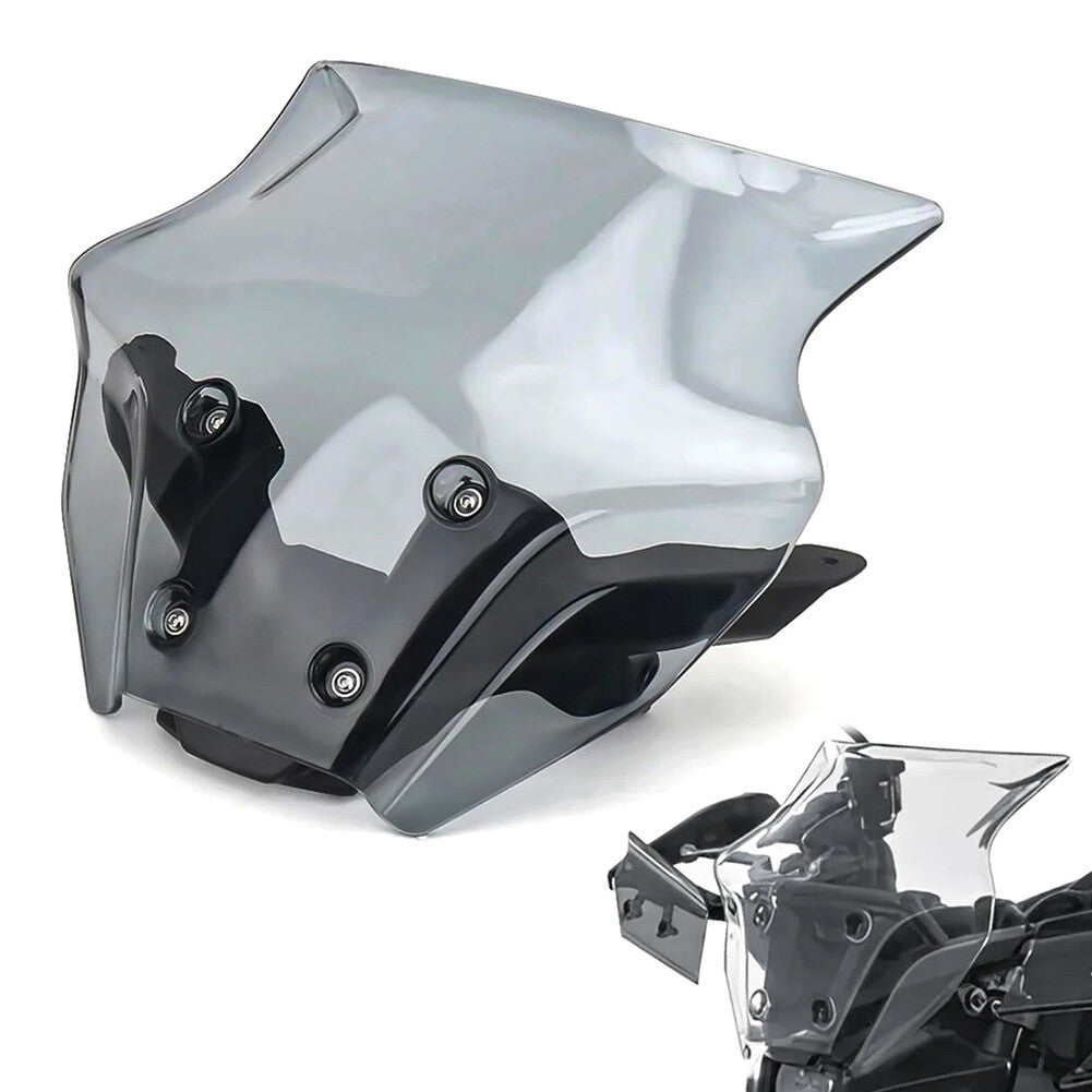 Grey Wind Deflector Windshield Bracket Windscreen for Yamaha MT-09 MT09 2024