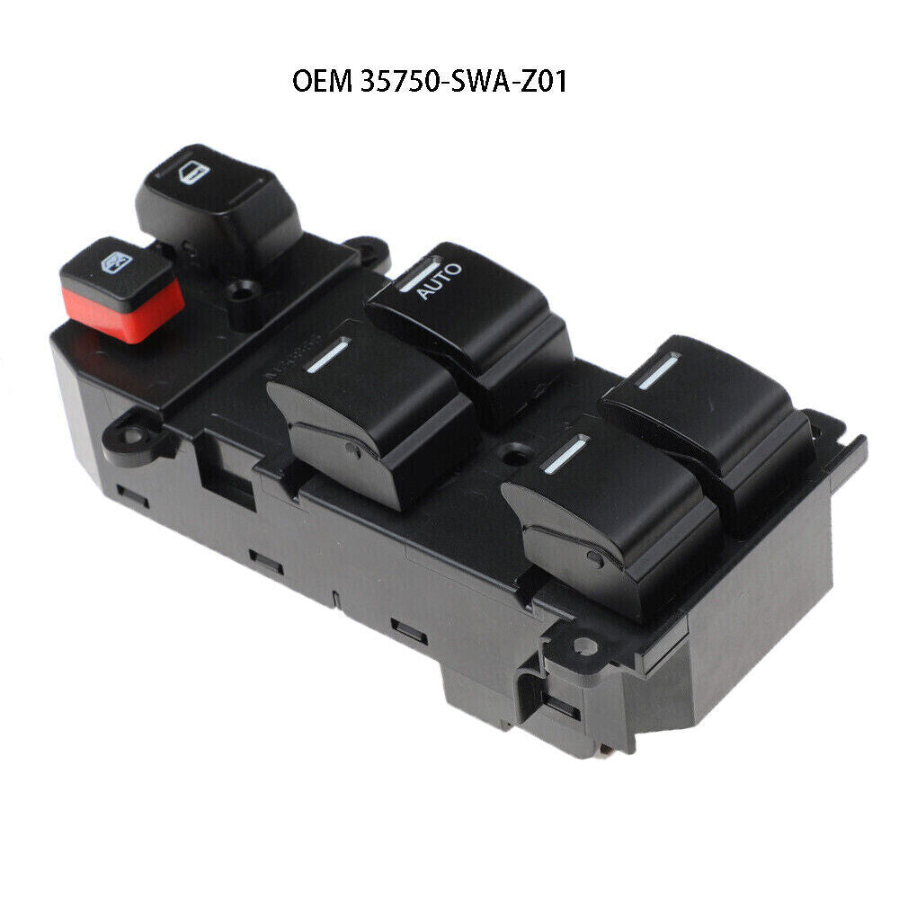 for Honda CR-V 2007-2010 35750-SWA-Z01 Master Power Window Switch Regulator NEW
