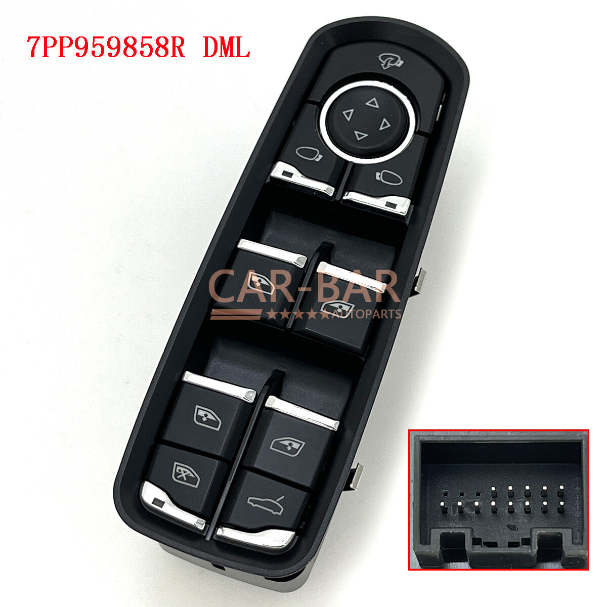 7PP959858RDML Power Window Master Switch for Porsche for Panamera for Cayenne Macan